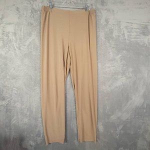 Attitudes By Renee Womens Pants Straight‎ Leg Beige Stretch Tall 1XT New
